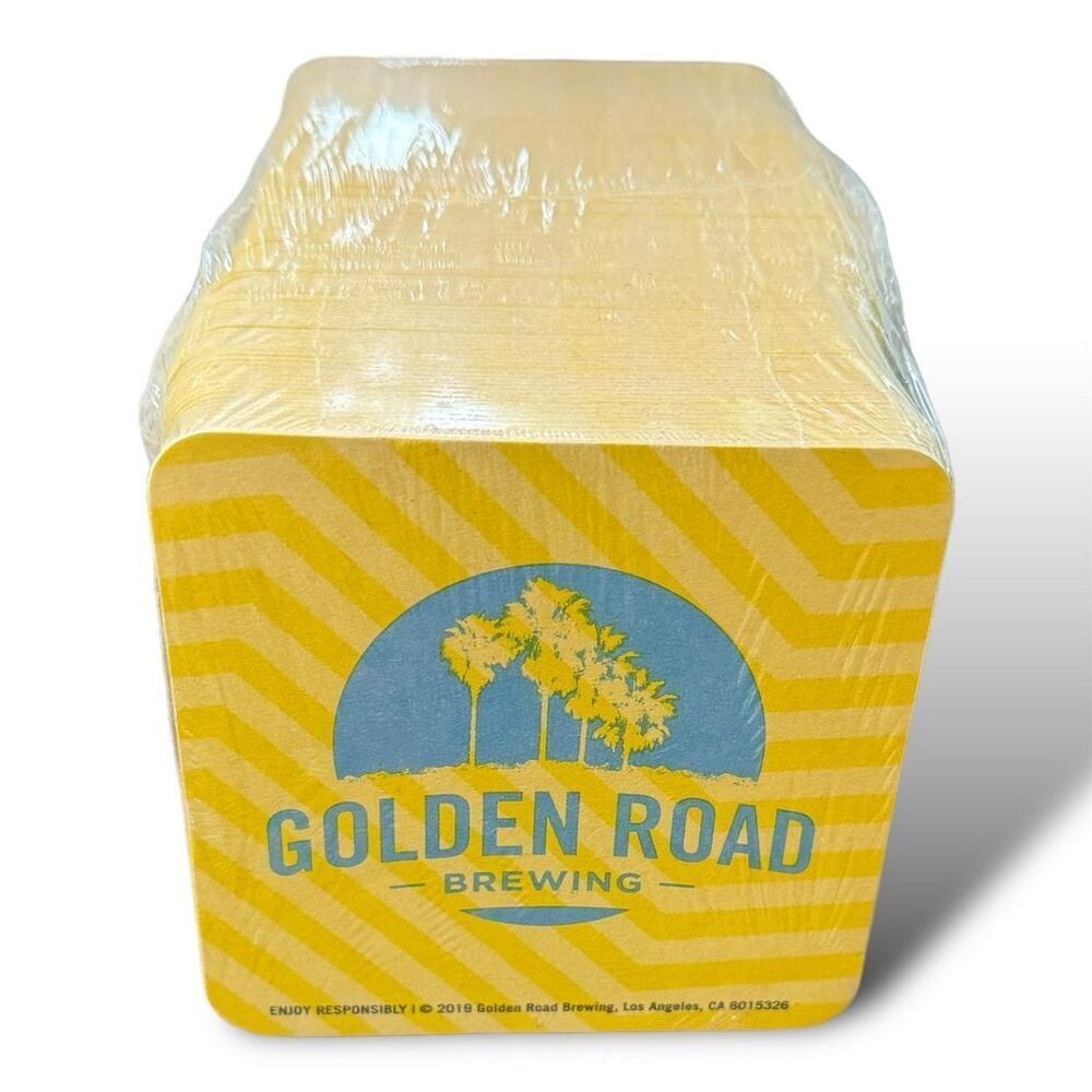 Golden‎ Road Brewing Yellow Mango Cart Beer Bar Coasters Disposable 100 pack
